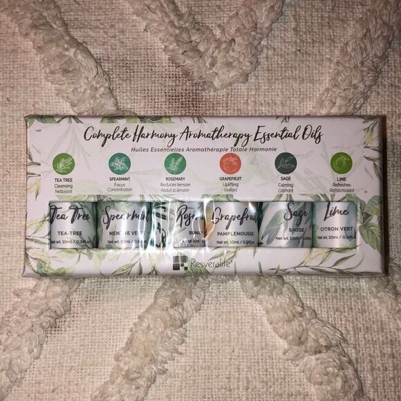 Resveralife Complete Harmony Aromatherapy Essentials Essential Oils 6 Pack - Picture 1 of 9